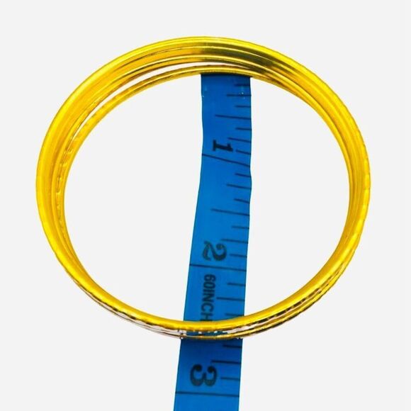 Women’s Avon Set of 7 Faceted Bangle Set - Picture 4 of 9